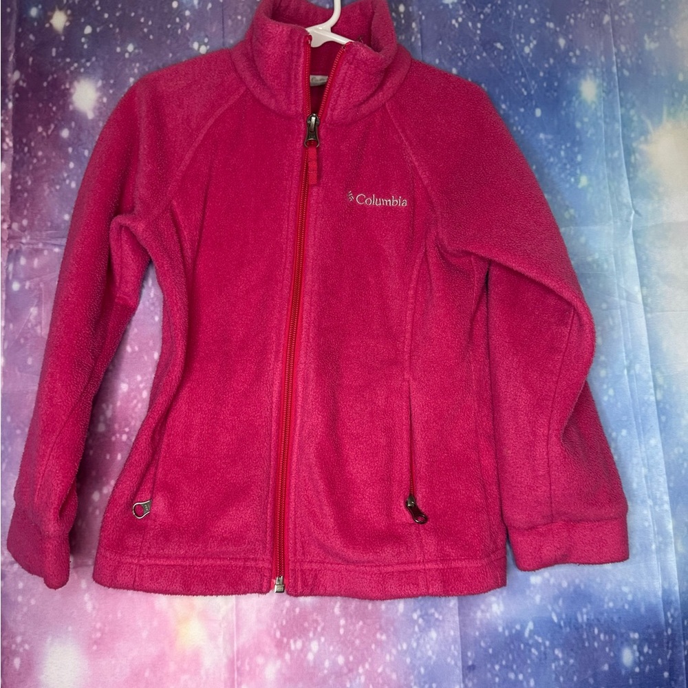 Columbia fleece girls zip up jacket 🛍